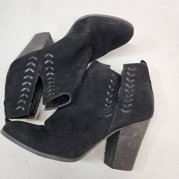 Carlos by Carlos Santana Size 10 Whitley Lt. Doe Womens Ankle Booties Black - Picture 10 of 12